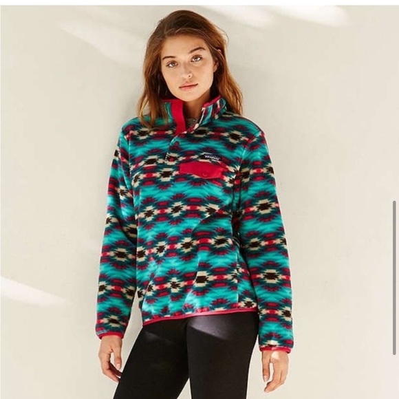 Patagonia Synchilla Boho Aztec Sweater RARE VTG - Picture 10 of 16